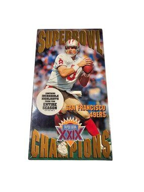 Super Bowl XXIX Champions 1994 San Francisco 49ers Highlights NEW SEALED VHS
